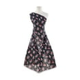 thumbnail image 1 of Zelouf Flower Print On Hi Multi Chiffon  , Sewing, DIY, Crafts Fabric by the Yard, Pretty In Black, 3 Yard, 1 of 2
