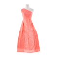 thumbnail image 1 of Zelouf Flower Stencil Sequins On Tulle  , Sewing, DIY, Crafts Fabric by the Yard, Neon Coral, 3 Yard, 1 of 2
