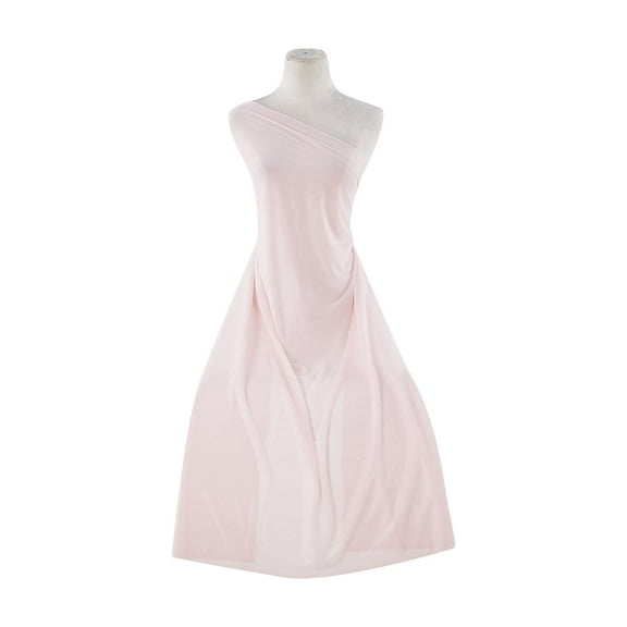 Zelouf Foggy Foil Matte Jersey Chiffon , Sewing, DIY, Crafts Fabric by the Yard, Liquid Pink/sil, 5 Yard