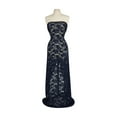 thumbnail image 1 of Zelouf Francesca Lace W/ Glitter  , Sewing, DIY, Crafts Fabric by the Yard, Navy/navy, 5 Yard, 1 of 3