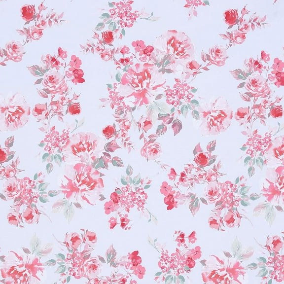Zelouf Gentle Breeze Scuba Single Border Laser Cut  , Sewing, DIY, Crafts Fabric by the Yard, Sky/coral, 3 Yard