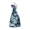 thumbnail image 1 of Zelouf Gignatic Flower On Ity  , Sewing, DIY, Crafts Fabric by the Yard, 649 Violet/surf, 7 Yard, 1 of 2