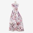thumbnail image 1 of Zelouf Gina Floral Print Dot Foil Mikado  , Sewing, DIY, Crafts Fabric by the Yard, Sand Coral, 3 Yard, 1 of 2