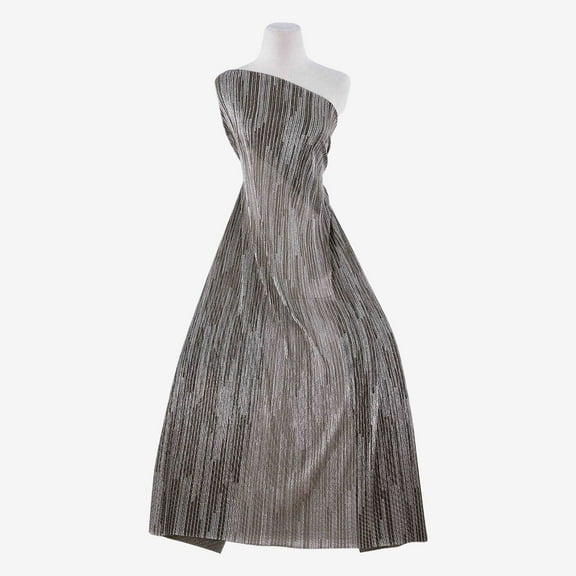 Zelouf Gisella Foil Textured Knit , Sewing, DIY, Crafts Fabric by the Yard, Elegant Gold/silver, 3 Yard