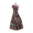 thumbnail image 1 of Zelouf Global Ethnic Print Crepe , Sewing, DIY, Crafts Fabric by the Yard, 873 Coral/olive, 20 Yard, 1 of 2