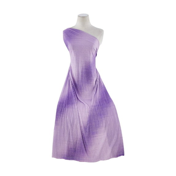 Zelouf Gradation Crinkled Mjc , Sewing, DIY, Crafts Fabric by the Yard, Grape Des Grada, 20 Yard