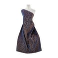 thumbnail image 1 of Zelouf Greatness Lurex Jacquard  , Sewing, DIY, Crafts Fabric by the Yard, Black/blue/copper, 3 Yard, 1 of 2