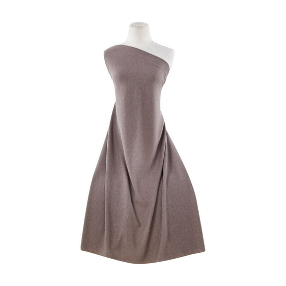 Zelouf Hacci Ribbed Knit, Sewing, DIY, Crafts Fabric by the Yard, Heather Mocha, 3 Yard