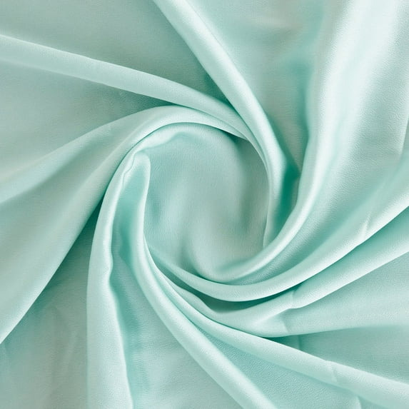 Zelouf Hammered Satin , Sewing, DIY, Crafts Fabric by the Yard, Delicate Aqua, 5 Yard
