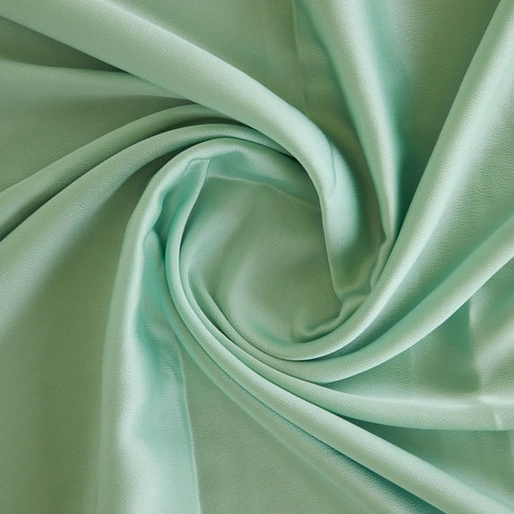 Zelouf Hammered Satin , Sewing, DIY, Crafts Fabric by the Yard, Delicate Green, 7 Yard