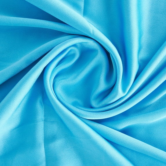 Zelouf Hammered Satin , Sewing, DIY, Crafts Fabric by the Yard, Modern Blue, 1 Yard