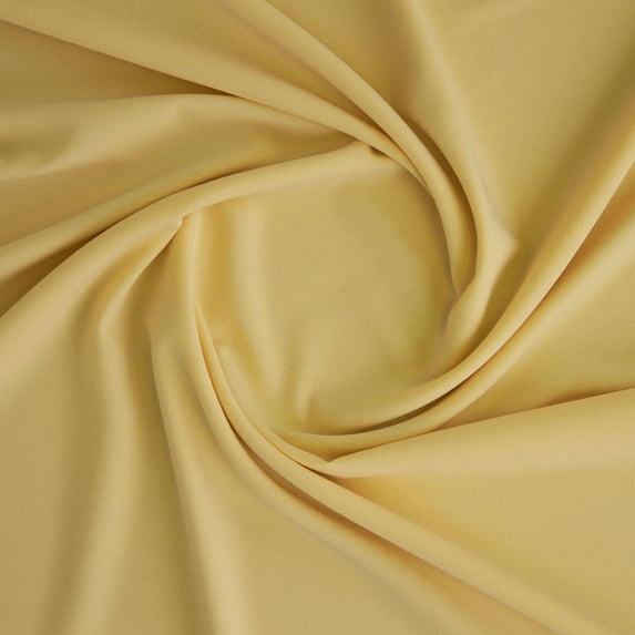 Zelouf Havana Knit Crepe , Sewing, DIY, Crafts Fabric by the Yard, Dazzling Yellow, 10 Yard