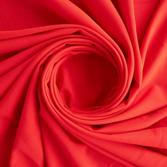 Zelouf Havana Knit Crepe , Sewing, DIY, Crafts Fabric by the Yard, Lush Flame, 7 Yard