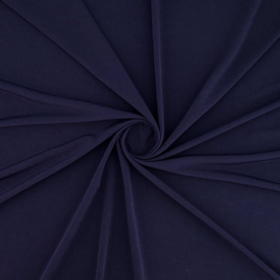 Zelouf Heavy Ity Jersey Knit , Sewing, DIY, Crafts Fabric by the Yard, Lovely Navy, 7 Yard