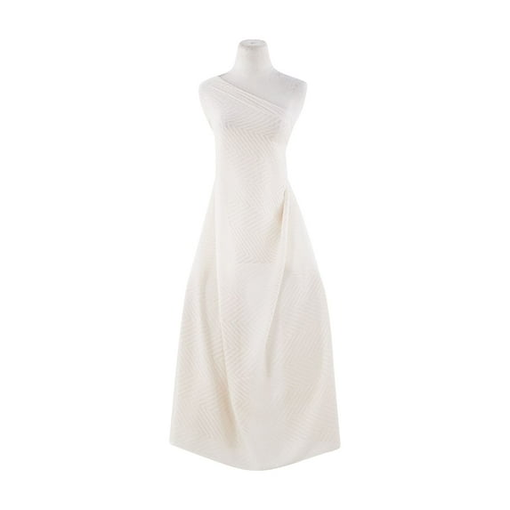 Zelouf Herringbone Jacquard Chiffon , Sewing, DIY, Crafts Fabric by the Yard, Beige, 20 Yard