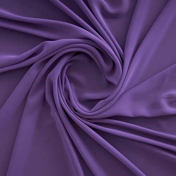 Zelouf Hi Multi Chiffon , Sewing, DIY, Crafts Fabric by the Yard, Grape Glaze, 5 Yard