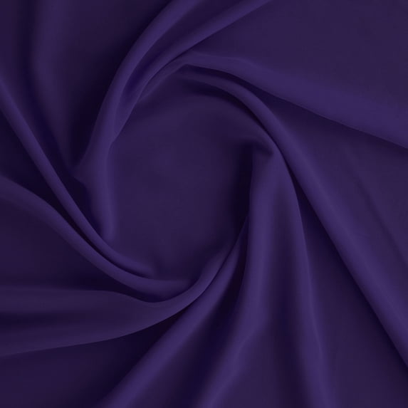 Zelouf Hi Multi Chiffon , Sewing, DIY, Crafts Fabric by the Yard, Purple Sapphire, 50 Yard