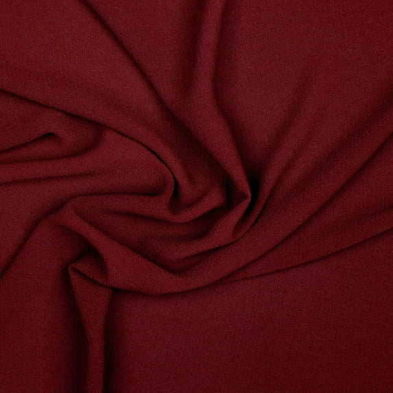 Zelouf Hilton Woven Crepe , Sewing, DIY, Crafts Fabric by the Yard, Cherry Bliss, 10 Yard