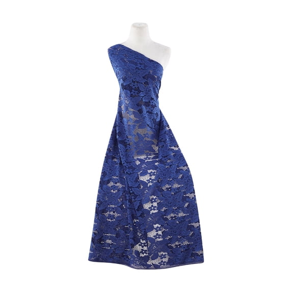 Zelouf Impala Floral Lace , Sewing, DIY, Crafts Fabric by the Yard, Enchanted Indigo, 7 Yard