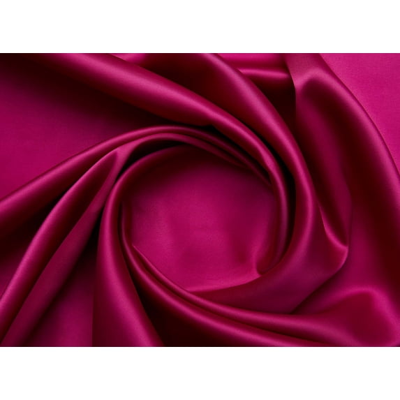 Zelouf Isla Dull Satin , Sewing, DIY, Crafts Fabric by the Yard, Fuchsia Squeeze, 5 Yard
