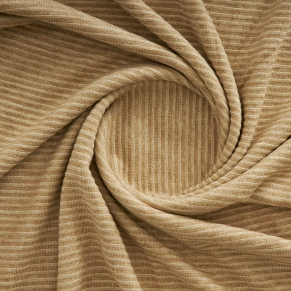 Zelouf Isla Loose Sweater Knit , Sewing, DIY, Crafts Fabric by the Yard, Khaki, 5 Yard