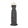 thumbnail image 1 of Zelouf Jade Medallion Glitter Lacquer Knit  , Sewing, DIY, Crafts Fabric by the Yard, Black/rosegold/grey, 7 Yard, 1 of 3