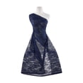 thumbnail image 1 of Zelouf Janis Floral Lace  , Sewing, DIY, Crafts Fabric by the Yard, Navy Honor, 3 Yard, 1 of 2