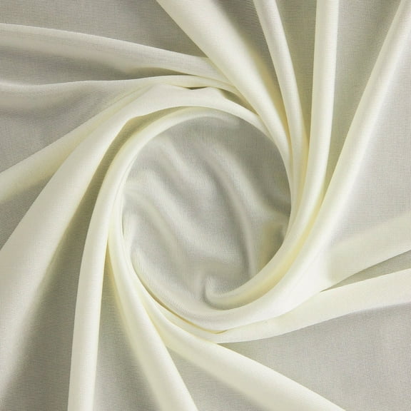 Zelouf Jaylah Slinky Knit  , Sewing, DIY, Crafts Fabric by the Yard, Ivory, 3 Yard
