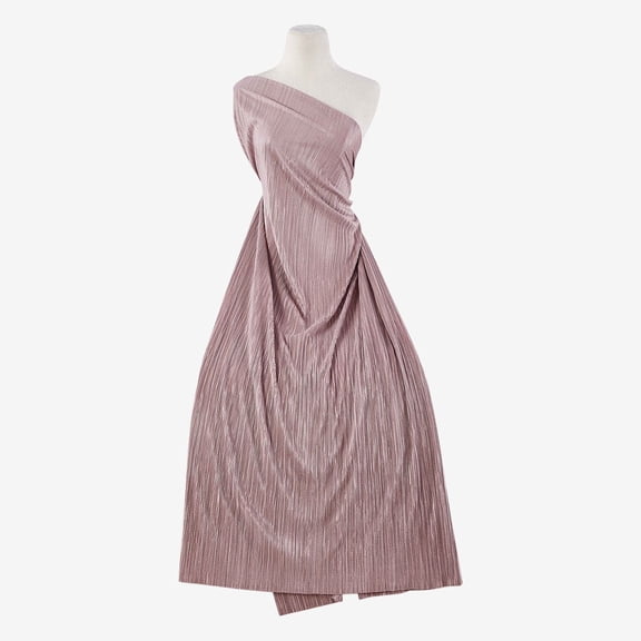 Zelouf Jessica Two Tone Foil Bodre , Sewing, DIY, Crafts Fabric by the Yard, Serene Mauve, 7 Yard