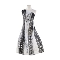 Zelouf Juliette 2 Tone Lace , Sewing, DIY, Crafts Fabric by the Yard, Black/white, 3 Yard