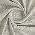 thumbnail image 1 of Zelouf Kilo Glitter Floral Lace Bonded Jersey  , Sewing, DIY, Crafts Fabric by the Yard, Ivory/silver, 3 Yard, 1 of 3