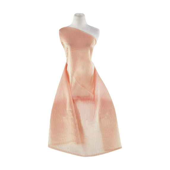 Zelouf Knife Pleated Iridescent Organza , Sewing, DIY, Crafts Fabric by the Yard, Mango Spritz, 3 Yard