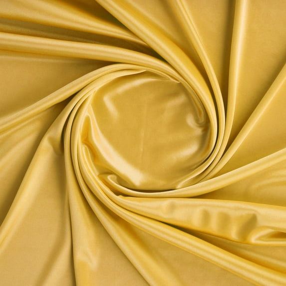 Zelouf Knit Satin Lining , Sewing, DIY, Crafts Fabric by the Yard, Lemon Candy, 7 Yard