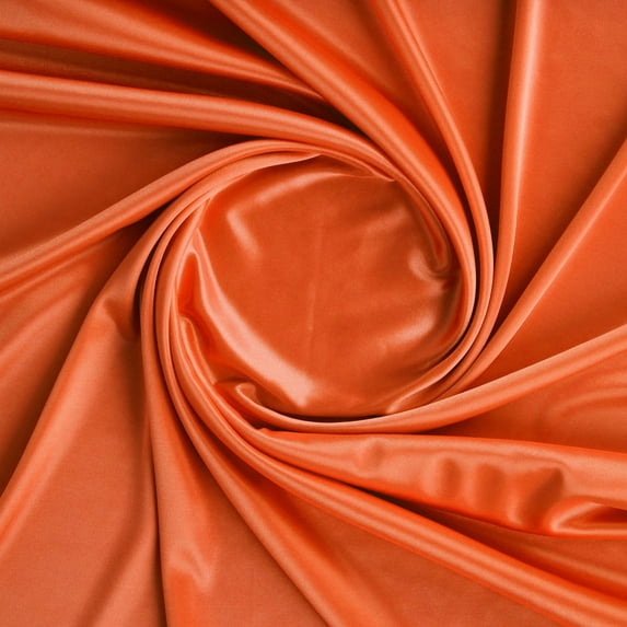 Zelouf Knit Satin Lining , Sewing, DIY, Crafts Fabric by the Yard, Papaya Jam, 10 Yard