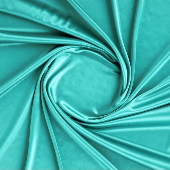 Zelouf Knit Satin Lining , Sewing, DIY, Crafts Fabric by the Yard, Snooty Azure, 1 Yard