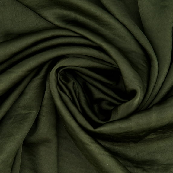 Zelouf Kyra Washer Satin , Sewing, DIY, Crafts Fabric by the Yard, Deep Pine, 10 Yard