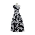 thumbnail image 1 of Zelouf Lace Print On Silky Knit  , Sewing, DIY, Crafts Fabric by the Yard, Black/white, 50 Yard, 1 of 2