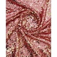 thumbnail image 1 of Zelouf Lala Reversaible 5Mm Sequin On Stretch Mesh  , Sewing, DIY, Crafts Fabric by the Yard, Blush/gold, 20 Yard, 1 of 2