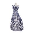 thumbnail image 1 of Zelouf Large Palm Print On Yoryu Chiffon  , Sewing, DIY, Crafts Fabric by the Yard, White/navy, 7 Yard, 1 of 2
