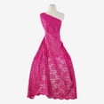 thumbnail image 1 of Zelouf Laurel Floral Scallop Glitter Lace  , Sewing, DIY, Crafts Fabric by the Yard, Brilliant Pink, 5 Yard, 1 of 2