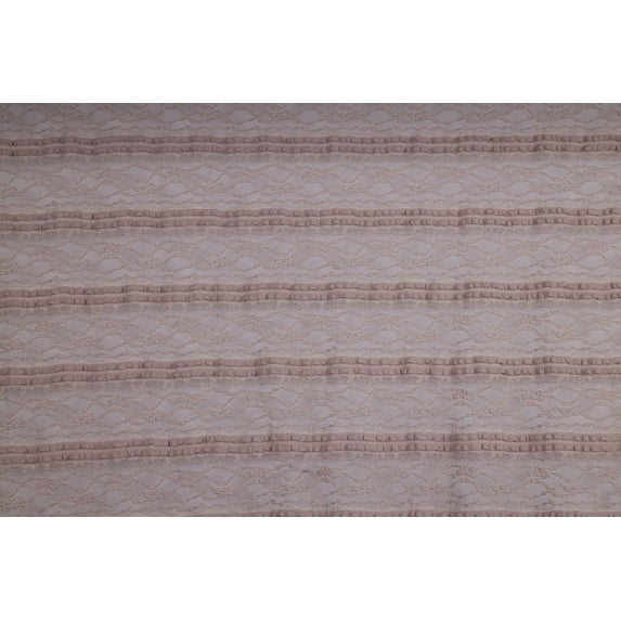Zelouf Leap Fringe Lace , Sewing, DIY, Crafts Fabric by the Yard, Taupe Mist, 3 Yard