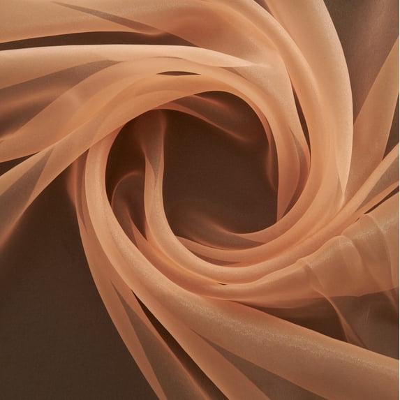 Zelouf Legacy Organza , Sewing, DIY, Crafts Fabric by the Yard, Sandalwood Shell, 3 Yard