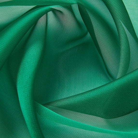 Zelouf Legacy Organza , Sewing, DIY, Crafts Fabric by the Yard, Stunning Emerald, 7 Yard