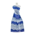 thumbnail image 1 of Zelouf Lev 3 Color Stripe Lace  , Sewing, DIY, Crafts Fabric by the Yard, Blue Combo, 50 Yard, 1 of 2