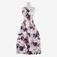 thumbnail image 1 of Zelouf Leyla Print Scallop Cut Scuba  , Sewing, DIY, Crafts Fabric by the Yard, Sand/orchid, 5 Yard, 1 of 2