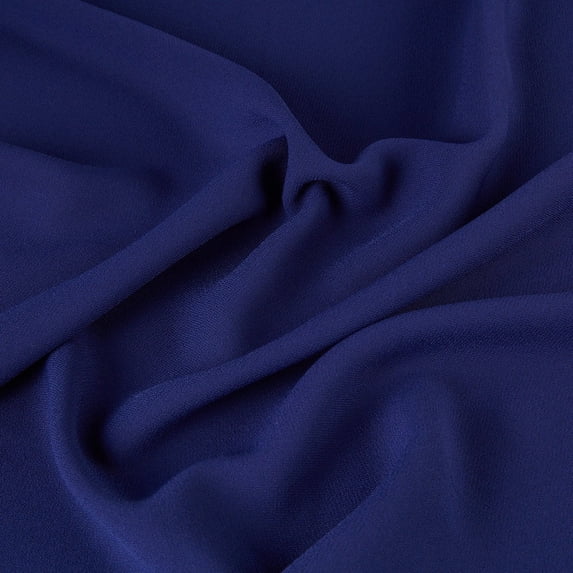 Zelouf Lily Woven Crepe , Sewing, DIY, Crafts Fabric by the Yard, Sapphire, 1 Yard
