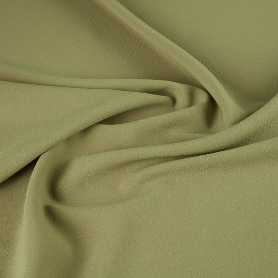 Zelouf Lily Woven Crepe , Sewing, DIY, Crafts Fabric by the Yard, Vl Khaki, 10 Yard