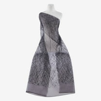 Zelouf Limelight Sequince Glitter Mesh  , Sewing, DIY, Crafts Fabric by the Yard, Black, 3 Yard