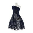 thumbnail image 1 of Zelouf Lively Floral Chemical Lace  , Sewing, DIY, Crafts Fabric by the Yard, Navy Honor, 1 Yard, 1 of 2