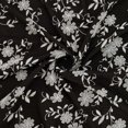 thumbnail image 1 of Zelouf Lola Floral Puff Print On Twill  , Sewing, DIY, Crafts Fabric by the Yard, Black, 20 Yard, 1 of 4
